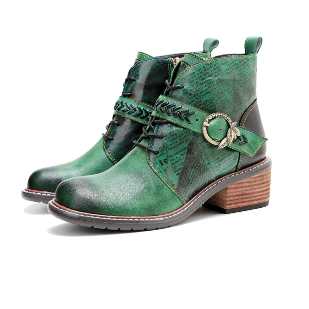 Leather ankle boots - Picture 3 of 4